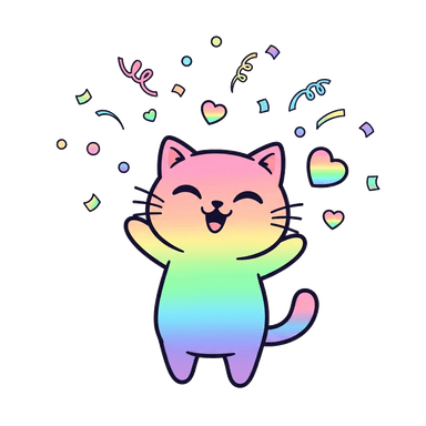 Celebrating cat — download Bud