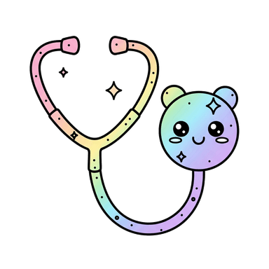 Stethoscope illustration for health records