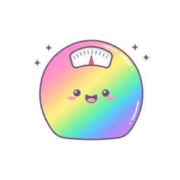 Scale illustration for weight tracking